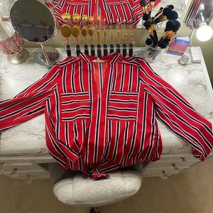 striped blouse